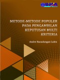 Metode-metode Populer pada Pengambilan Keputusan Multi Kriteria