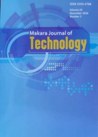 Makara Journal Of Technology Vol. 20 No. 3