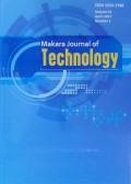 Makara Journal Of Technology Vol. 21 No. 1