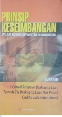 prinsip keseimbangan dalam hukum kepailitan di indonesia