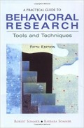 Behavioral Research - Tools and Techniques 5th.Ed