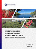 Statistik Ekonomi Keuangan Daerah Sumatera Utara Vol.19 No.7 Juli 2019