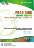 Prosiding Seminar Nasional Integrated Farming System : Pembangunan Pertanian-Peternakan-Perikanan Berkelanjutan Menuju Ketahanan Pangan Nasional