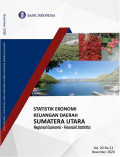 Statistik Ekonomi Keuangan Daerah Sumatera Utara : Regional Economic - Financial Statistics Vol.20 No.10