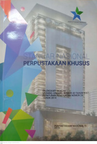 Standar Nasional Perpustakaan Khusus Rumah Ibadah