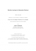 Machine Learning for Information Retrieval