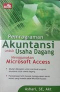 Pemrograman Akuntansi untuk Usaha Dagang Menggunakan Microsoft Access