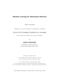 Machine Learning for Information Retrieval