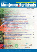 Jurnal Manajemen dan Agribisns : Journal of Management and Agribisnis Vol.14 No.3