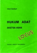 Hukum Adat Sketsa Asas