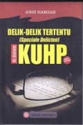 Delik-Delik Tertentu (Speciale Delicten) di Dalam KUHP