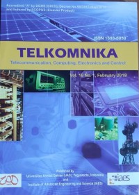 Telkomnika : Telecommunication, Computing, Electronics And Control Vol.16 No.1