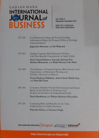 Gadjah Mada International Journal Of Business Vol. 19 No. 3