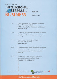 Gadjah Mada International Journal of Business Vol. 19, No. 1
