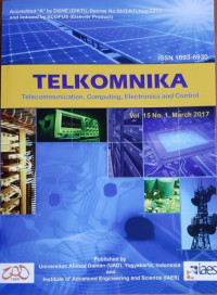 Telkomnika : Telecommunication, Computing, Electronics And Control Vol.15 No.1