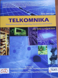Telkomnika : Telecommunication, Computing, Electronics And Control Vol.16 No.4
