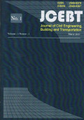 Jcebt : Journal Of Civil Engineering Building And Transportation Vol.5 No.1