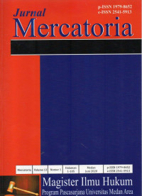 Jurnal Mercatoria Vol.13 No.1