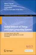 Global Internet of Things and Edge Computing Summit : First Global Summit, GIECS 2024, Brussels, Belgium, September 24–25, 2024, Proceedings