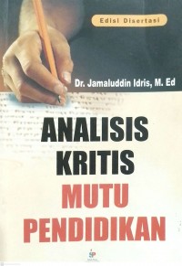 Image of Analisis Kritis Mutu Pendidikan