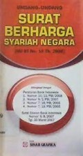 Undang - Undang Surat Berharga Syariah Negara (UU RI No. 19 Th. 2008)
