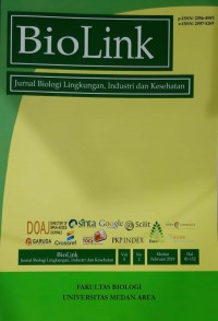 Image of BioLink : Jurnal Biologi Lingkungan, Industri dan Kesehatan Vol.5 No.2