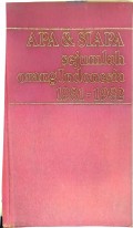 APA & SIAPA sejumlah orang Indonesia 1981-1982