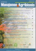 Jurnal Manajemen dan Agribisnis Vol. 14, No. 2